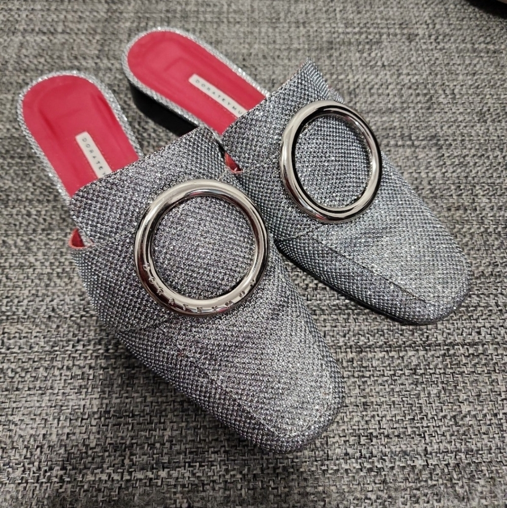 Dorateymur Mules Silver